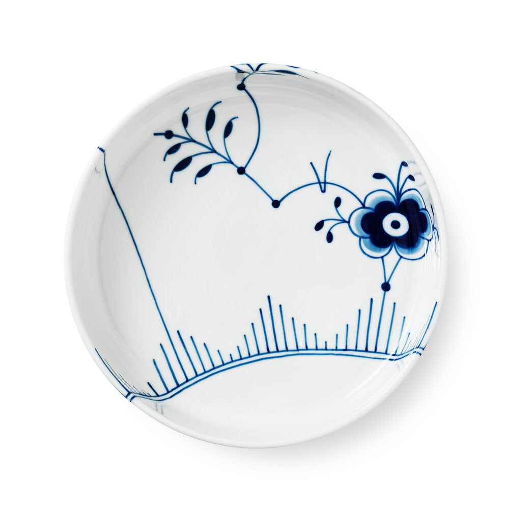 Blå Mega Riflet ovnfast rundt fad - Ø27 cm.